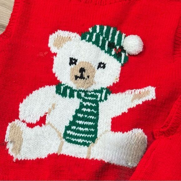 Mom and Me Ugly Sweater Christmas Holiday Vests Handmade Vintage - Picture 2 of 2